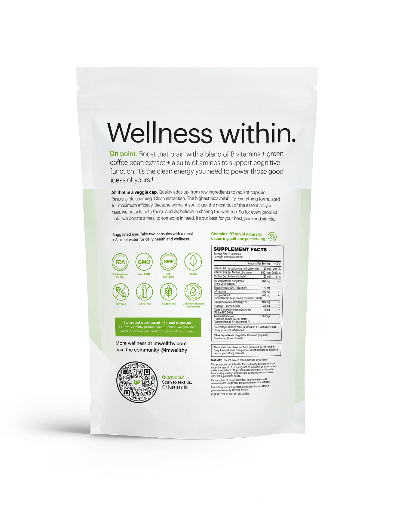 FOCUS: increase cognitive function Supplements Wellthy Nutraceuticals 