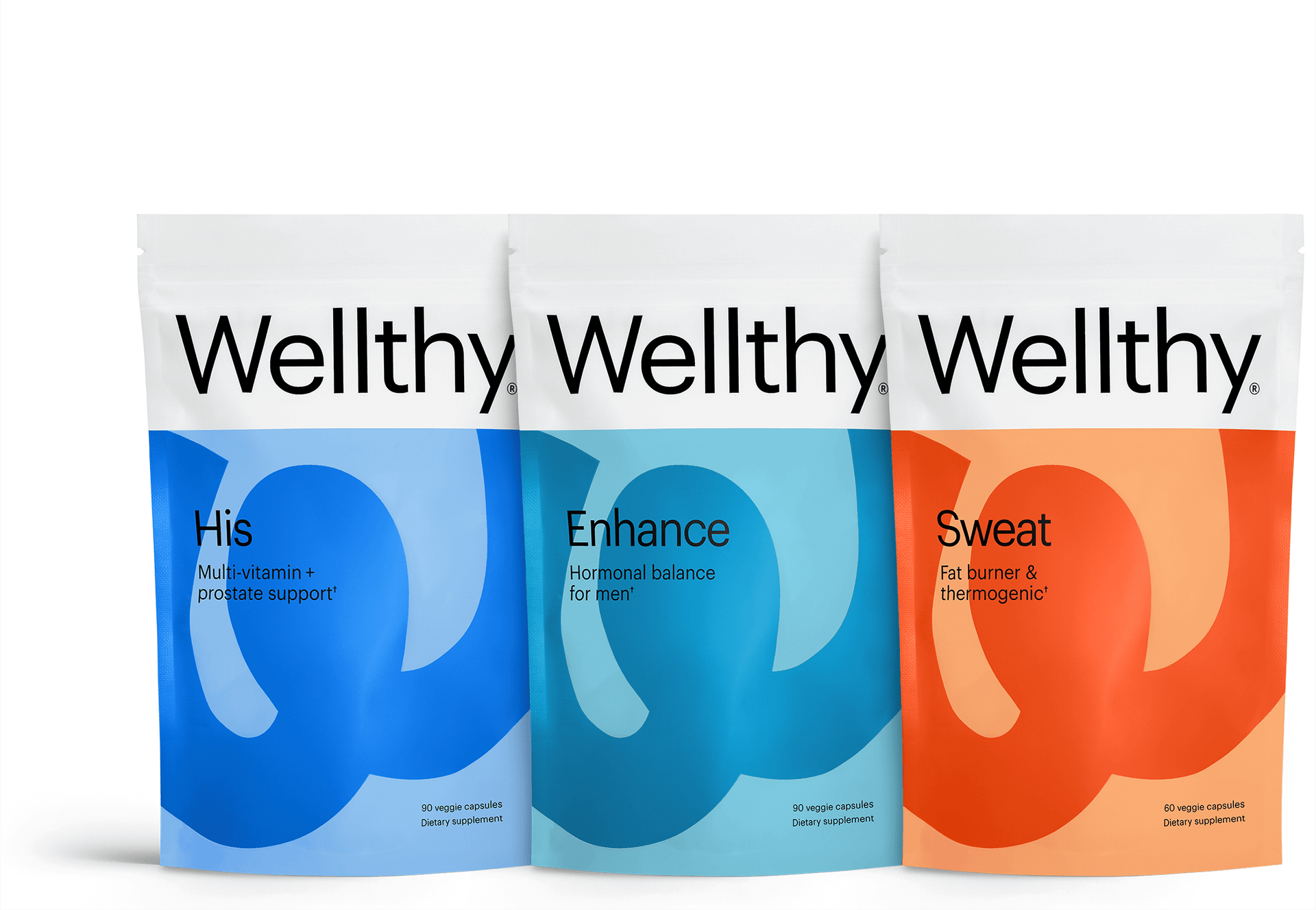HIS 30 Day Shred: His, Enhance, Sweat Bundle Wellthy Nutraceuticals 