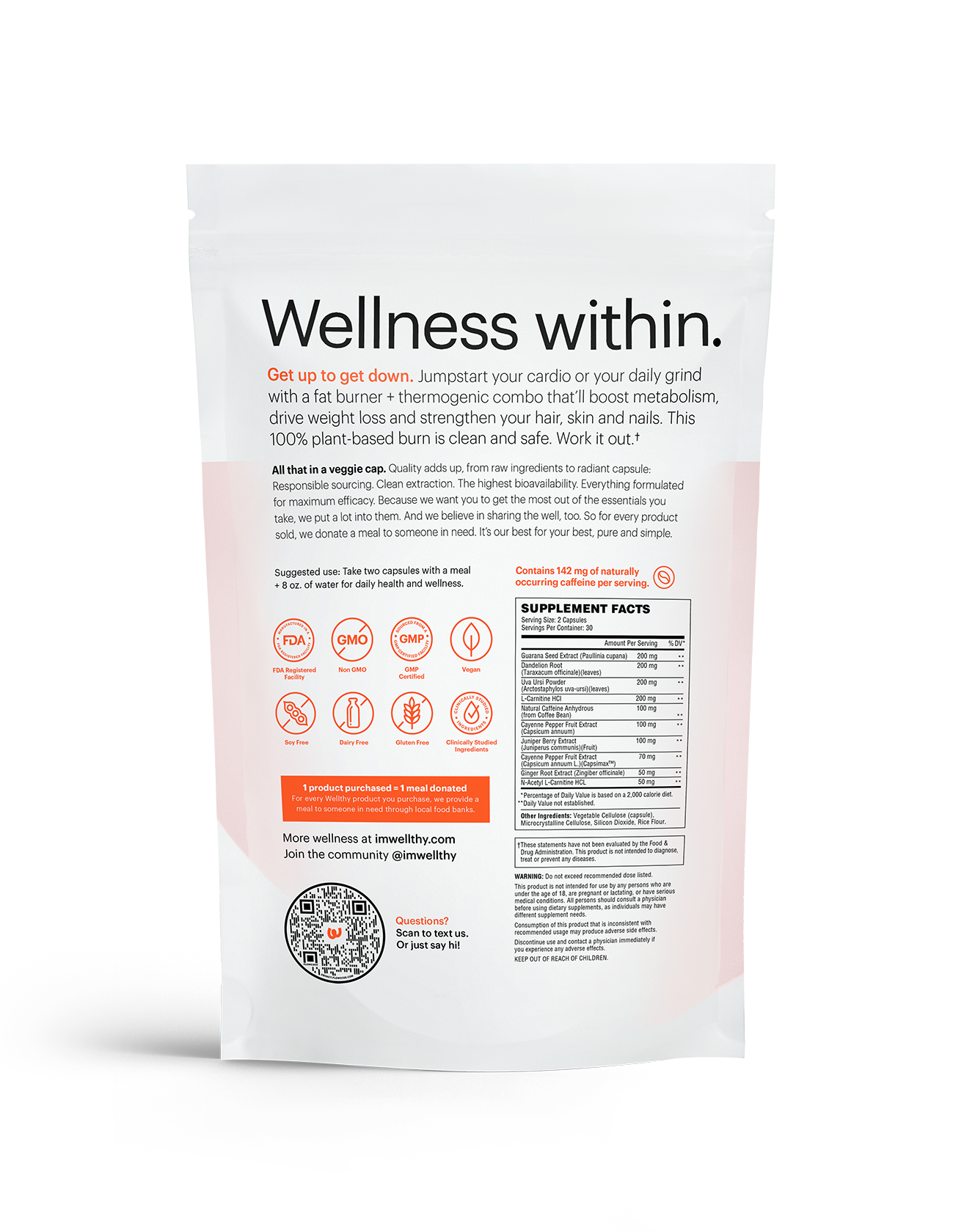 SWEAT: fat burner & thermogenic Supplements Wellthy Nutraceuticals 